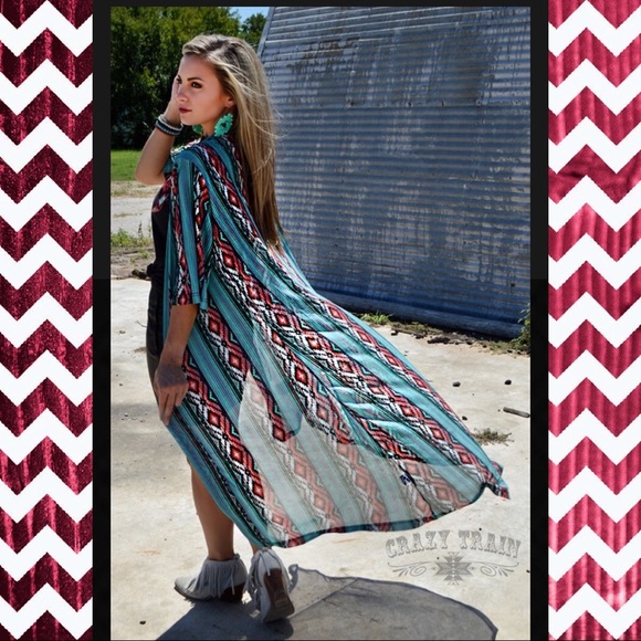 Crazy Train Other - Desperado Serape Duster by Crazy Train